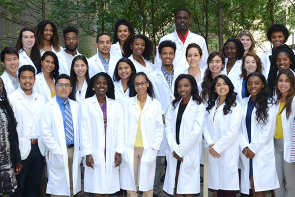 Diverse group of medical students